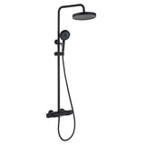 Thermostatic Shower System with Adjustable Bathtub Waterfall and Multi-Function Handheld Shower