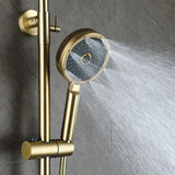 Thermostatic Shower System with Adjustable Bathtub Waterfall and Multi-Function Handheld Shower