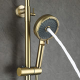 Thermostatic Shower System with Adjustable Bathtub Waterfall and Multi-Function Handheld Shower