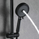 Thermostatic Shower System with Adjustable Bathtub Waterfall and Multi-Function Handheld Shower