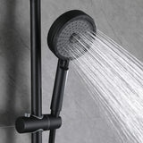 Thermostatic Shower System with Adjustable Bathtub Waterfall and Multi-Function Handheld Shower