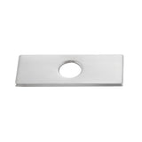 6-Inch Faucet Deck Plate Stainless Steel Bathroom Faucet Cover Plate Rectangular Hole Cover