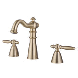 Antique Brass Widespread Bathroom Faucet Farmhouse Washingroom Vanity Faucet HG8803BG