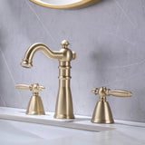 Antique Brass Widespread Bathroom Faucet Farmhouse Washingroom Vanity Faucet HG8803BG