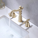 Antique Brass Widespread Bathroom Faucet Farmhouse Washingroom Vanity Faucet HG8803BG