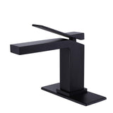 Single Handle Bathroom Sink Faucet with Cover Plate