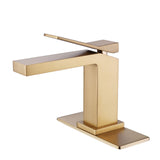 Modern Design Deck Mount Single Handle Bathroom Sink Faucet