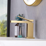 Modern Design Deck Mount Single Handle Bathroom Sink Faucet