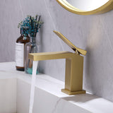 Modern Design Deck Mount Single Handle Bathroom Sink Faucet