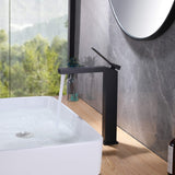 Single Handle Residential Bathroom Vessel Sink Faucet with Deck Plate