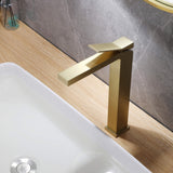 Single Handle Residential Bathroom Vessel Sink Faucet with Deck Plate