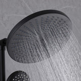 Rainfall Shower Faucet Set with 5-Setting Handheld Shower Included Rough-in Valve  JK0112