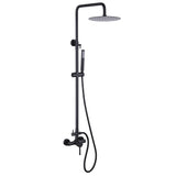 Outdoor Shower Wall Mount with 10-Inch Thin Shower Head and Handheld JK0290