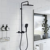 Wall Mount 4-Spray Shower Faucet Set Anti Scald Brass Thermostatic Shower System