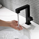 Brass Bathroom Faucet with Single Handle Modern Minimalist Design Rotatable Basin Tap