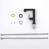 Brass Bathroom Faucet with Single Handle Modern Minimalist Design Rotatable Basin Tap