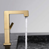 Brass Bathroom Faucet with Single Handle Modern Minimalist Design Rotatable Basin Tap