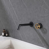 Modern Bathroom Design Wall Mount Bathroom Sink Faucet Brushed Gold JK0292