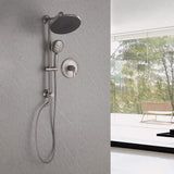 Rainfall Shower Faucet Set with 5-Setting Handheld Shower Included Rough-in Valve  JK0112