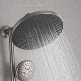 Rainfall Shower Faucet Set with 5-Setting Handheld Shower Included Rough-in Valve  JK0112