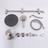 Rainfall Shower Faucet Set with 5-Setting Handheld Shower Included Rough-in Valve  JK0112