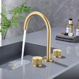 Widespread Bathroom Faucet Two Handle Basin Sink Mixer Tap RB1066