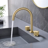 Widespread Bathroom Faucet Two Handle Basin Sink Mixer Tap RB1066