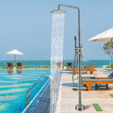 Outdoor Shower Adjustable Height Shower Head for Outside/Poolside/Patio Drench Shower