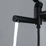 3-Function Shower System with Adjustable Showerhead and Foldable Tub Spout