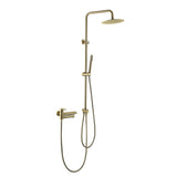 3-Function Shower System with Adjustable Showerhead and Foldable Tub Spout