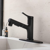 Bathroom Faucet with Pull Out Spray Hot and Cold Multi-Function Telescopic Single Hole Taps