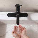 Bathroom Faucet with Pull Out Spray Hot and Cold Multi-Function Telescopic Single Hole Taps