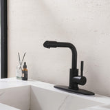 Single Handle Bathroom Faucet with 360° Rotatable Spout 304 Stainless Steel