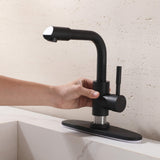 Single Handle Bathroom Faucet with 360° Rotatable Spout 304 Stainless Steel