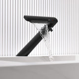 Modern Italian Single Hole Waterfall Faucet Solid Brass