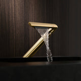 Modern Italian Single Hole Waterfall Faucet Solid Brass