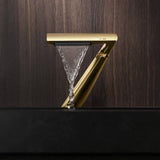 Modern Italian Single Hole Waterfall Faucet Solid Brass