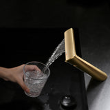 Modern Italian Single Hole Waterfall Faucet Solid Brass