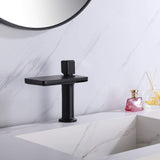 Modern Waterfall Bathroom Sink Faucet Solid Brass Single Handle Basin Mixer Tap