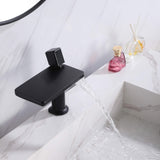 Modern Waterfall Bathroom Sink Faucet Solid Brass Single Handle Basin Mixer Tap