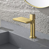 Modern Waterfall Bathroom Sink Faucet Solid Brass Single Handle Basin Mixer Tap