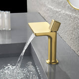 Modern Waterfall Bathroom Sink Faucet Solid Brass Single Handle Basin Mixer Tap