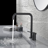 Bathroom Sink Faucet Single Handle Hot Cold Water Mixer Tap Rotate Spout Washbasin Faucet