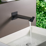 Wall Mount Bathroom Sink Faucet with a Creative Single Handle Design JK0377