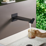 Wall Mount Bathroom Sink Faucet with a Creative Single Handle Design JK0377