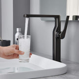 Luxury Bathroom Vessel Faucet High Basin Mixer Tall Sink Faucet Washbasin Tap