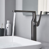 Luxury Bathroom Vessel Faucet High Basin Mixer Tall Sink Faucet Washbasin Tap