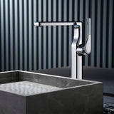 Single Handle 1 Hole Bathroom Vessel Faucet Tall Sink Faucet