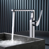 Luxury Bathroom Vessel Faucet High Basin Mixer Tall Sink Faucet Washbasin Tap