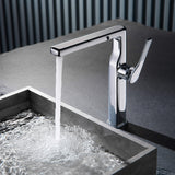 Single Handle 1 Hole Bathroom Vessel Faucet Tall Sink Faucet